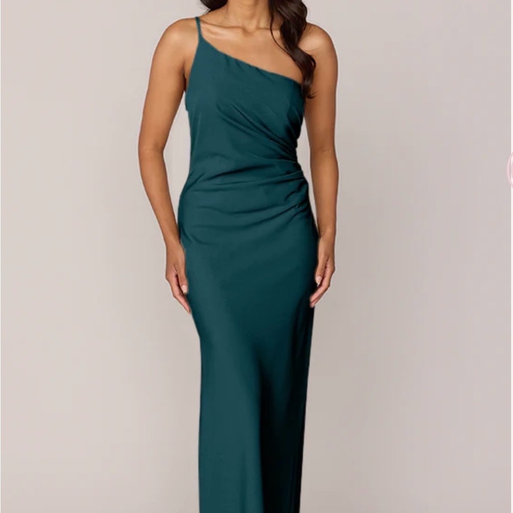 Revelry Classic Emerald One-Shoulder Dress